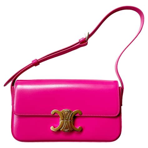 deep fuschia celine bags|celine triomphe purses.